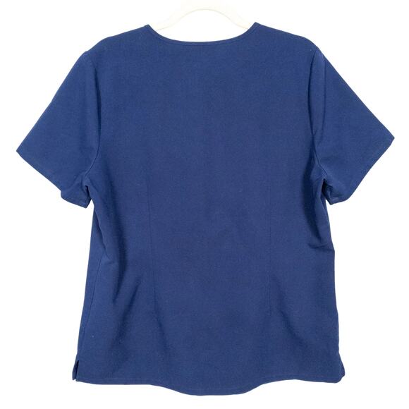 FIGS Navy Blue Catarina One-Pocket Scrub Top Short Sleeve Women's Large - Picture 3 of 6